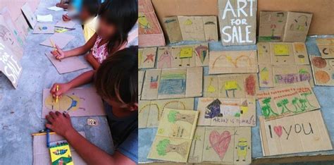 drawing ng nagdadasal na bata|LOOK: Street kids nagbebenta ng kanilang drawing .